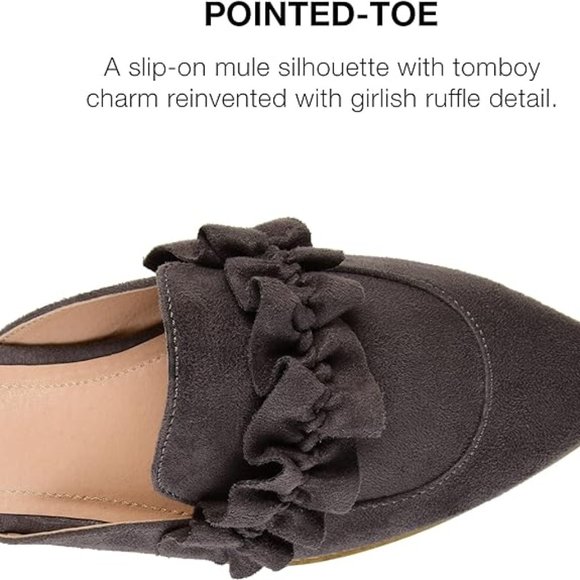 NEW Journee Collection Womens KESSIE Slides Loafer Mule Shoes SZ 7 Grey - Picture 4 of 10